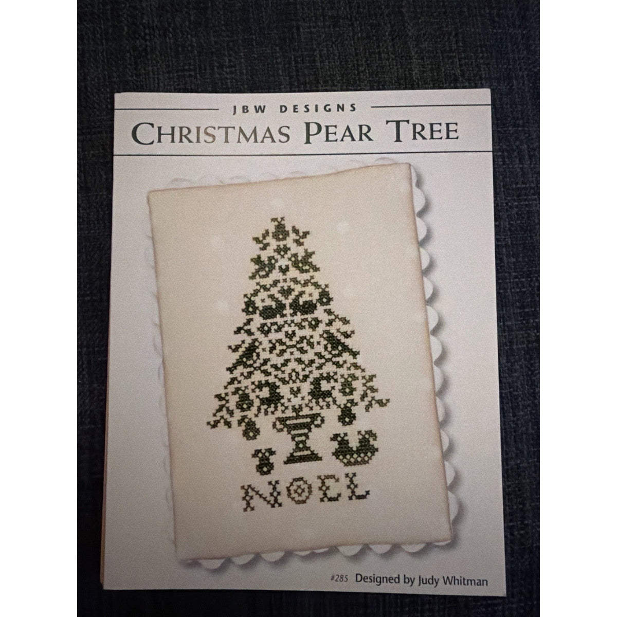 JBW Designs Christmas Pear Tree #285 Cross Stitch Pattern NEVER OPENED