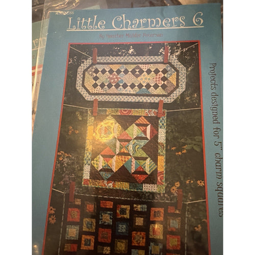 Anka’s Treasures Little Charmers COMPLETE Set 6 Quilt Patterns Charm Squares – additional view 2