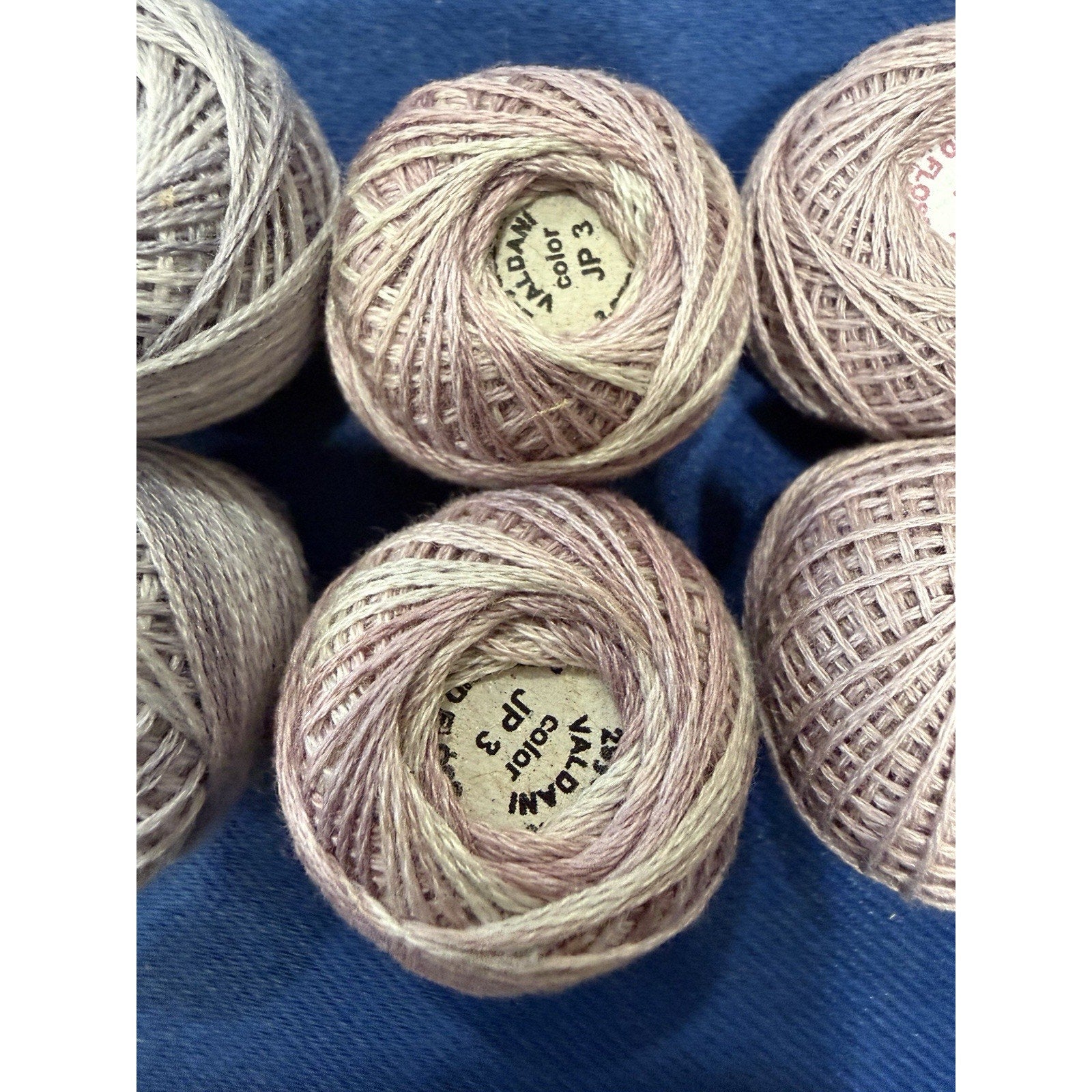Valdani Pearl Cotton Pastel Garden Mist 10 Ball Thread Collection