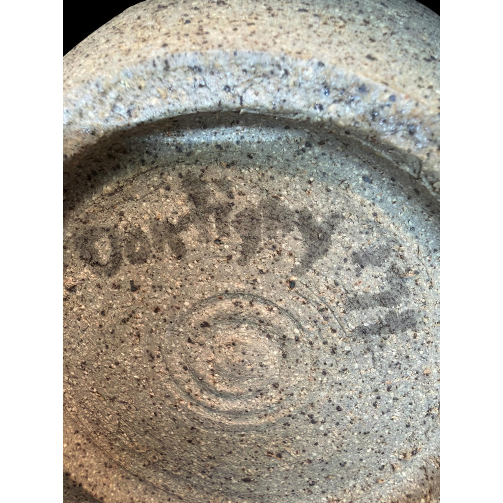 Don Tighe Studio Pottery Vase, Salt Glazed Stoneware Vessel, Seagrove NC Ceramic