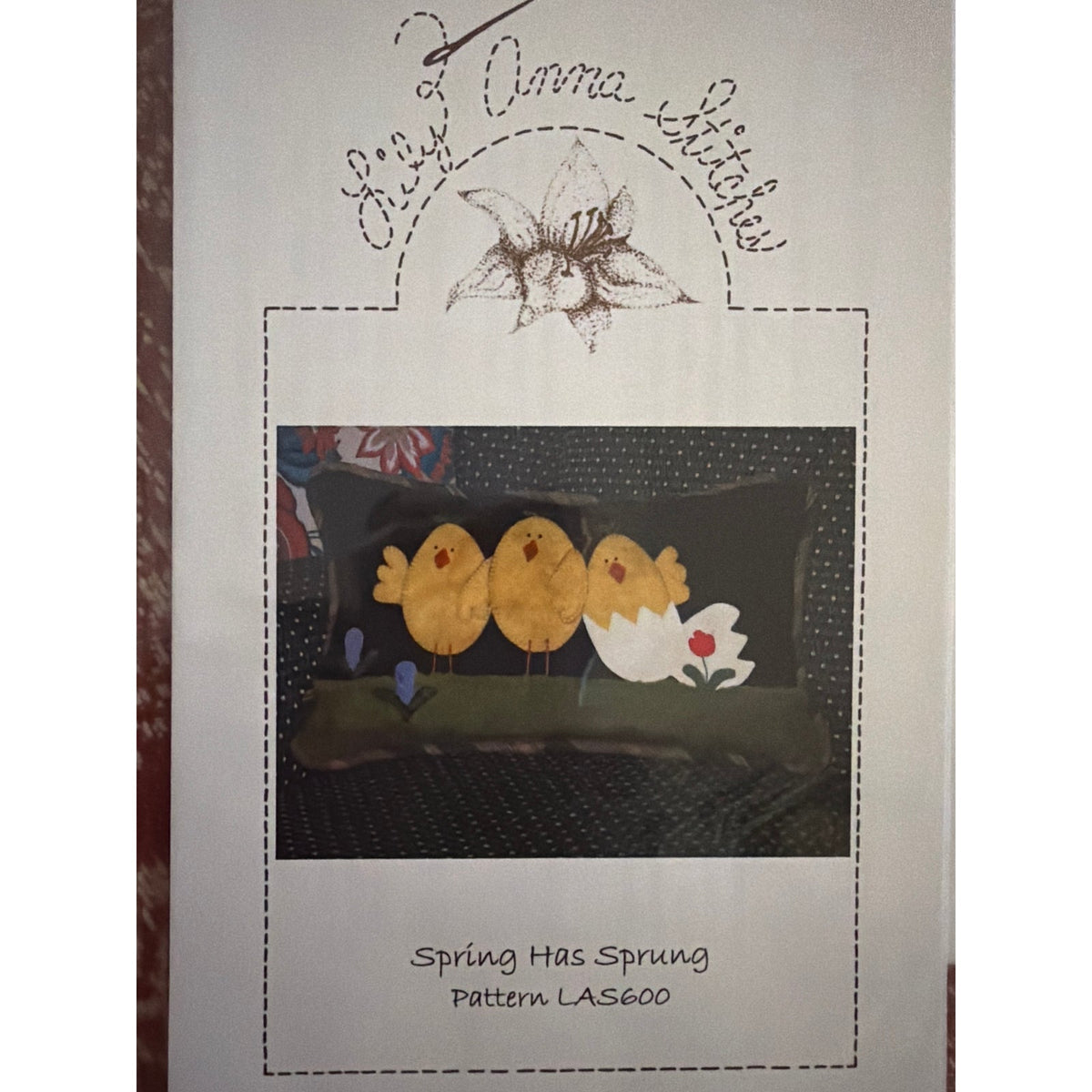 Lily Anna stitches Spring has Sprung wool applique quilt pattern LAS600