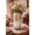 Antique Yoshino Hand Painted Vase Art Nouveau Floral Gold Gilt Porcelain 8.5”