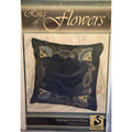 Ring of Flowers Wool Applique Pillow Pattern Crane Design