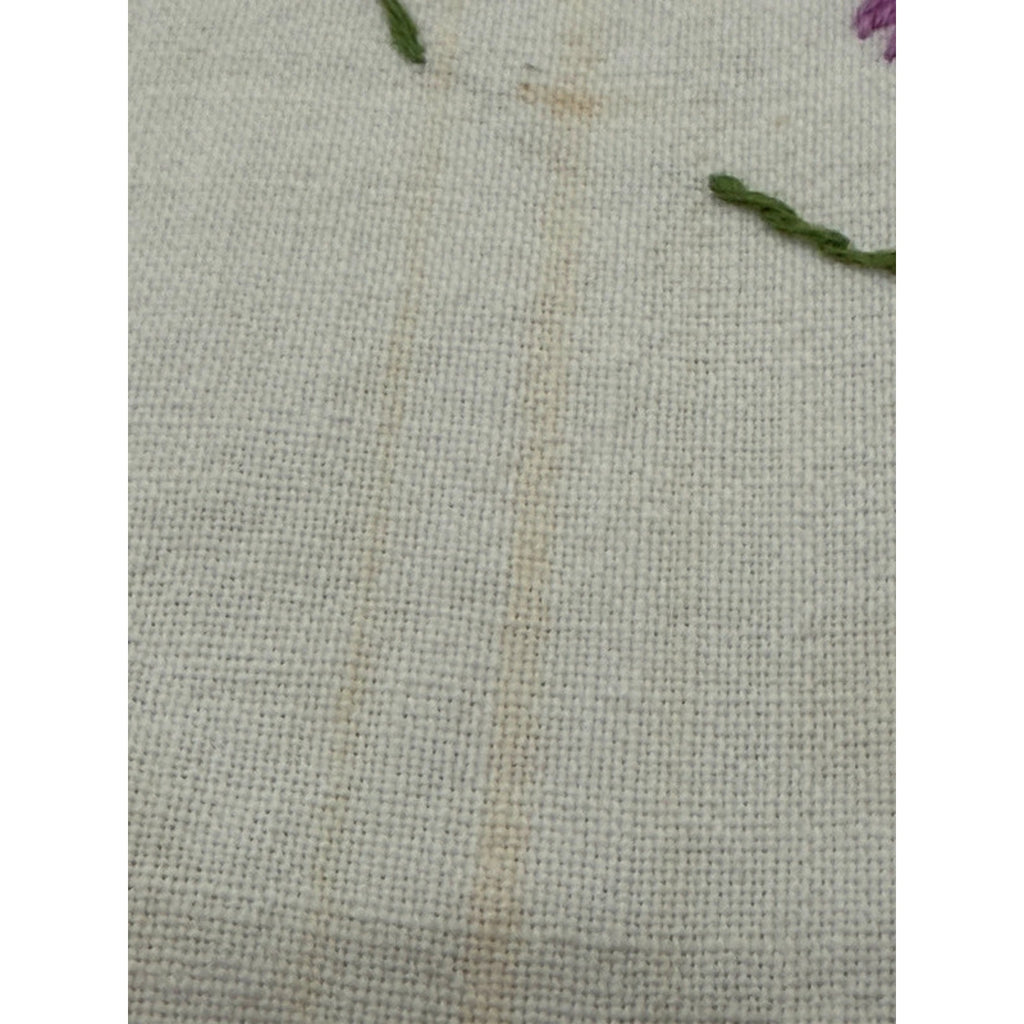 Handmade Feedsack? embroidered Tablecloth 31” x 36” – additional view 8