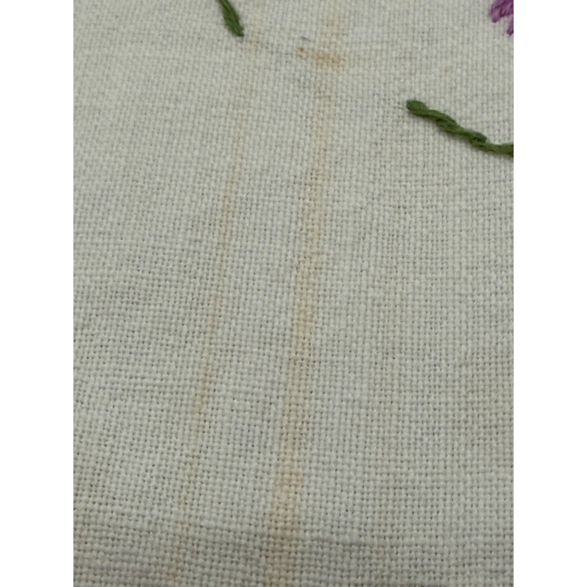 Handmade Feedsack? embroidered Tablecloth 31” x 36” – additional view 8