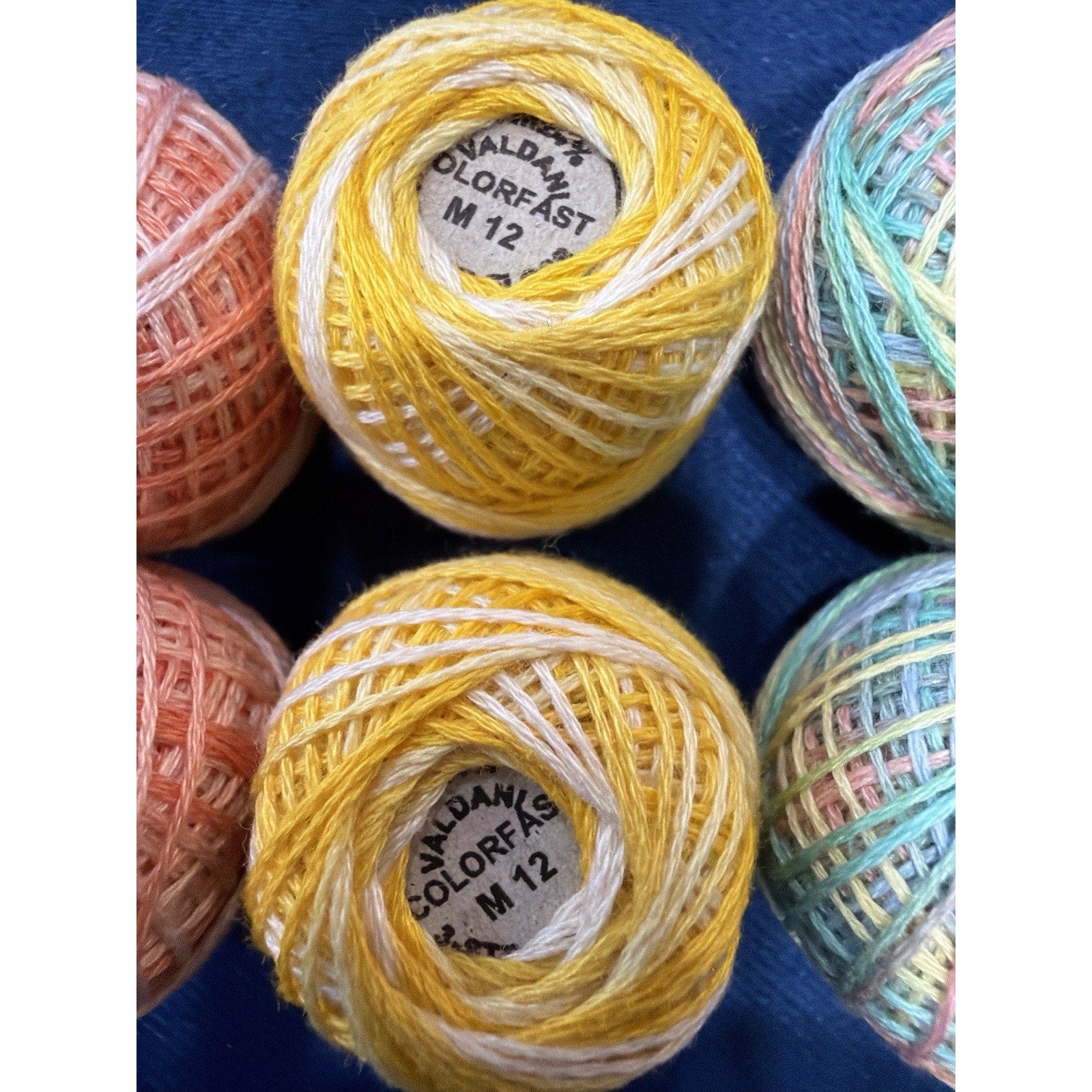 Valdani Pearl Cotton Seaside Sorbet Studio 8 Ball Thread Collection