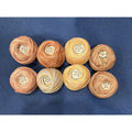 Valdani Pearl Cotton Apricot Honey Tea 8 Ball Thread Collection