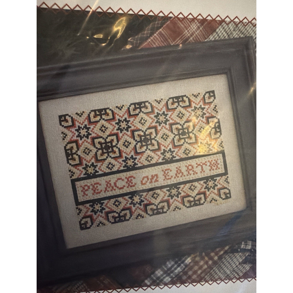 Summer House Peace Quilt Cross Stitch Pattern Christmas NOS
