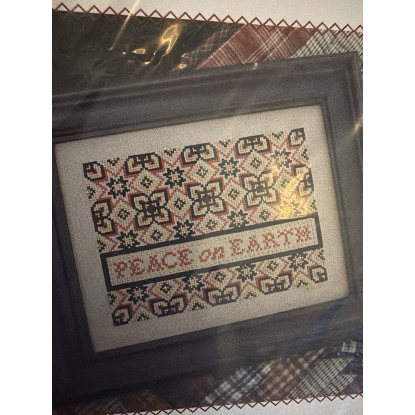 Summer House Peace Quilt Cross Stitch Pattern Christmas NOS