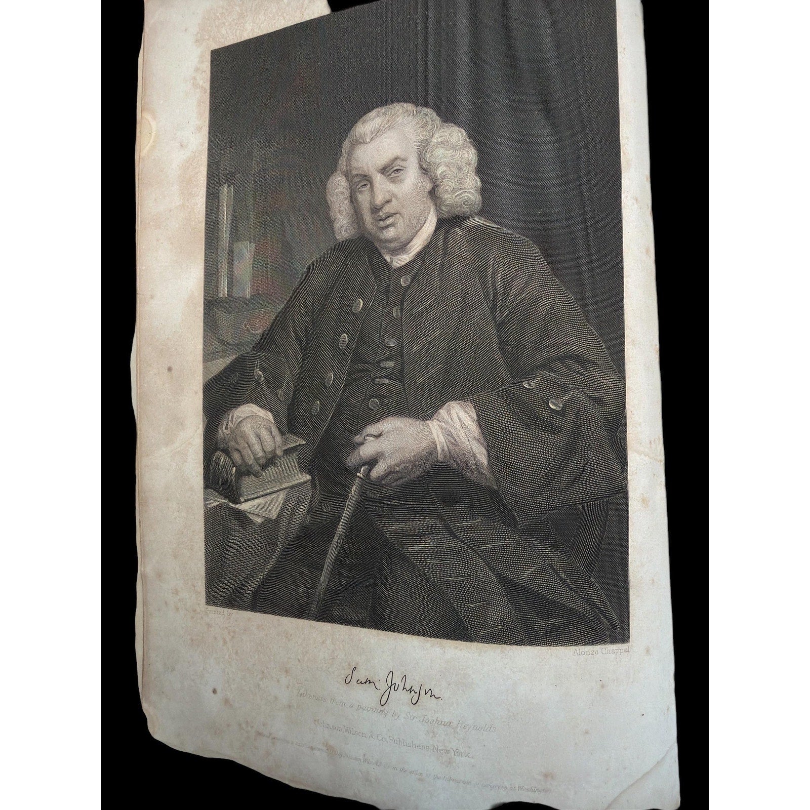 Antique 1873 Portrait Gallery Book: Eminent Men & Women, Steel Engravings Volume I