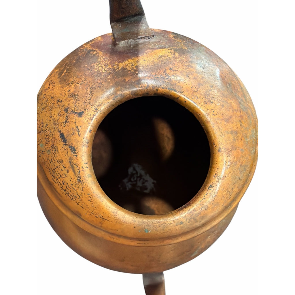 Handmade Antique Copper Watering Can, Primitive Garden Watering Can