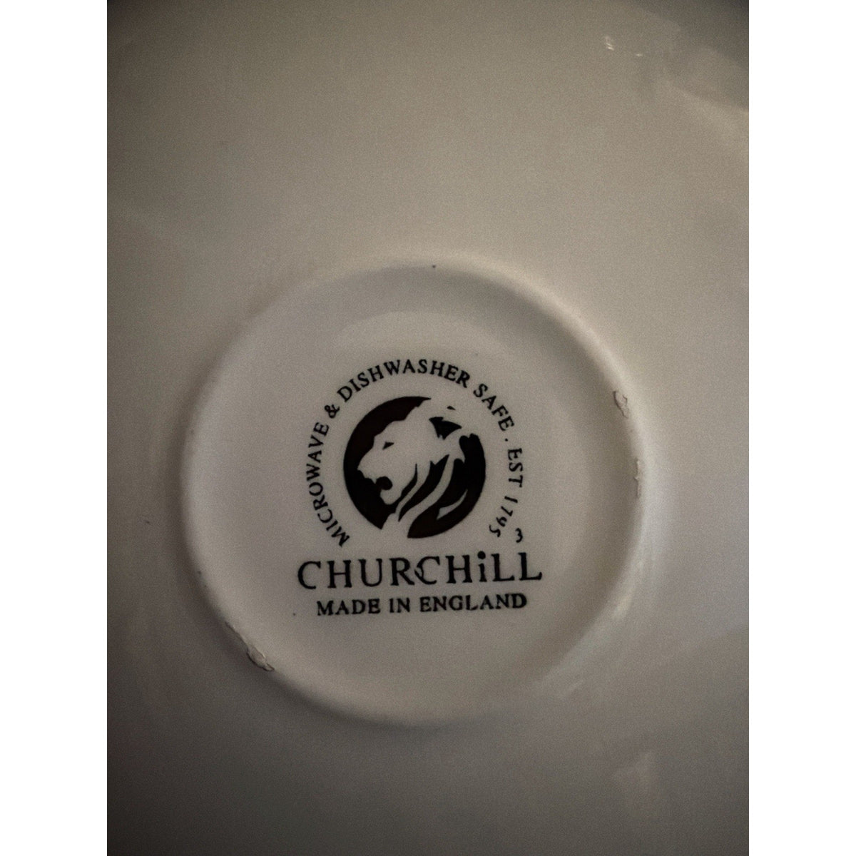 Set of 3 Churchill England Blue White Transferware Cup Saucer Scalloped Floral