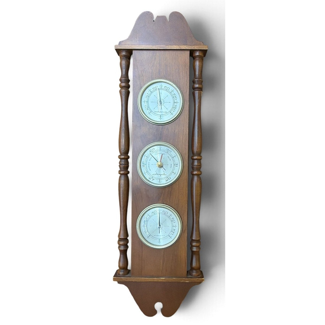 Vintage Airguide Weather Station Barometer Thermometer Hygrometer 20.5"