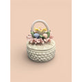 Porcelain Flower Basket Trinket Box | Sweet Wedding Keepsake & Proposal Ring Box