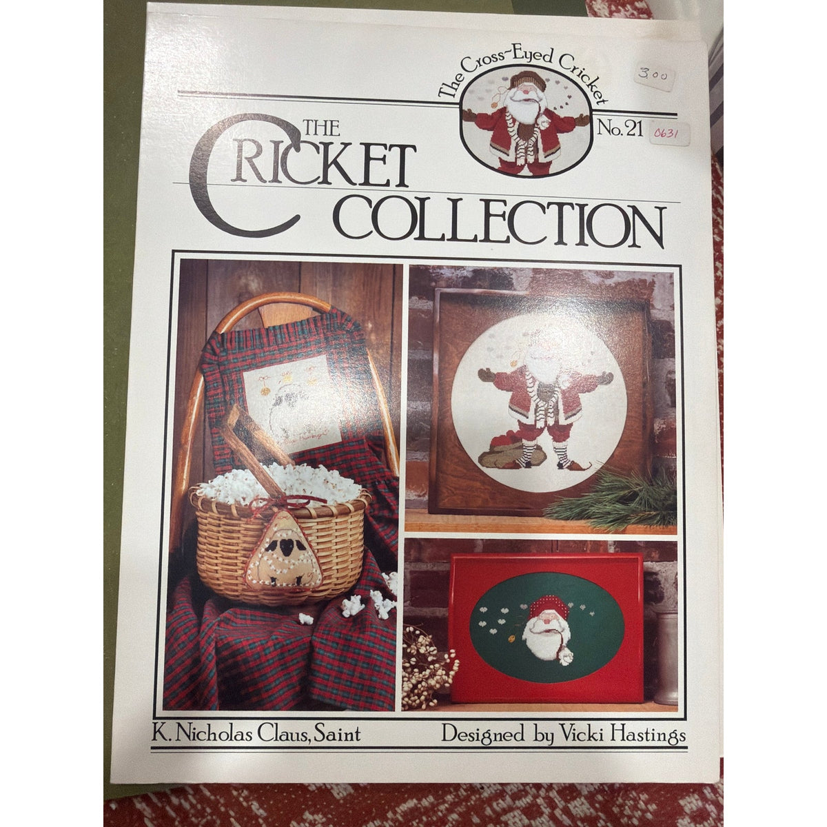 The Cricket Collection No 21 K. Nicholas Claus, Saint cross stitch pattern