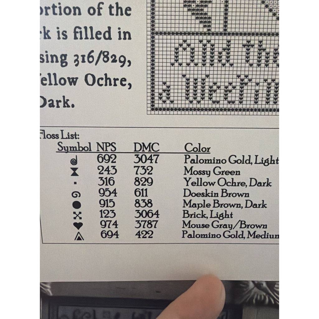 Carriage House Samplings A Weeping & A Blessing Pattern NOS