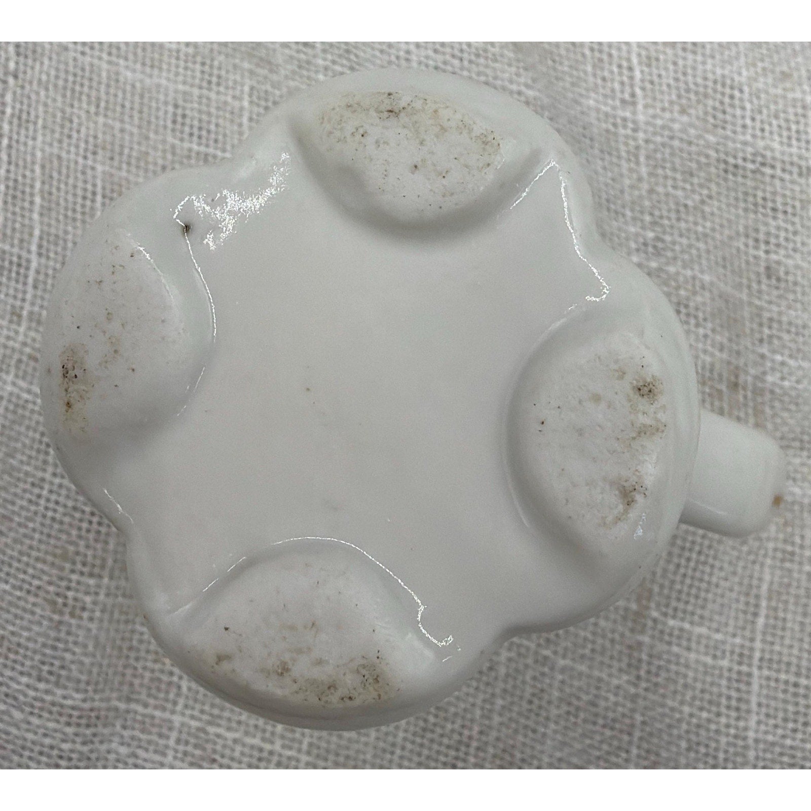 Vintage Mini Porcelain Creamer Bud Vase Blue Floral Gold Trim Tiny Vase