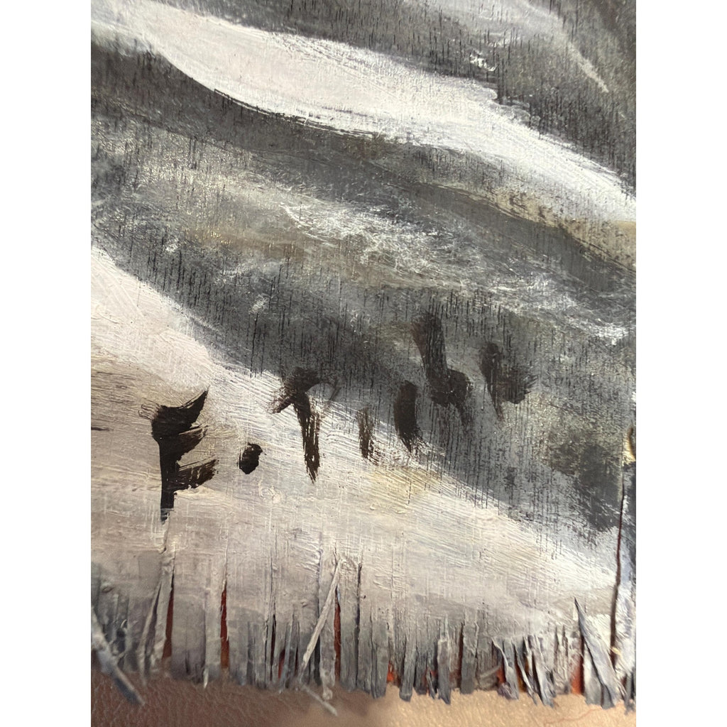 Original Buffalo Painting Bison Wall Art Rustic Western Lodge Cabin Decor