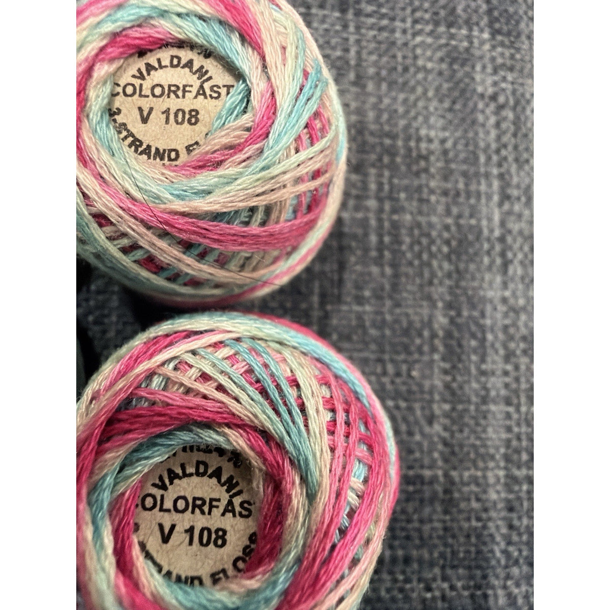 Cotton Candy Lagoon Valdani Cotton Thread Lot 8 Balls M33 M18 M24