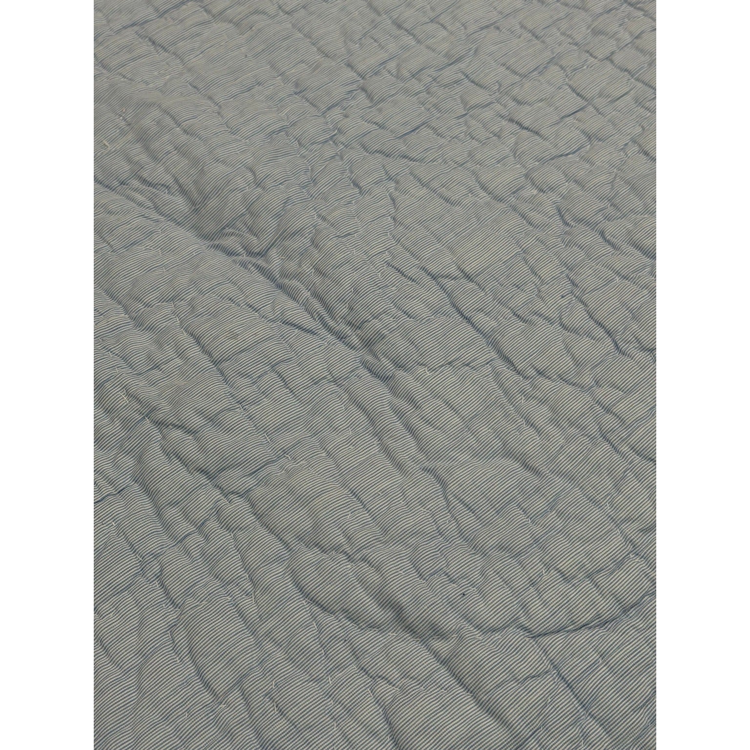 Antique Double Wedding Ring Quilt – Hand Pieced & Hand Quilted – 87 x 84 – Scalloped Edge – Pastel Feedsack Cotton – Queen/Full Bedspread