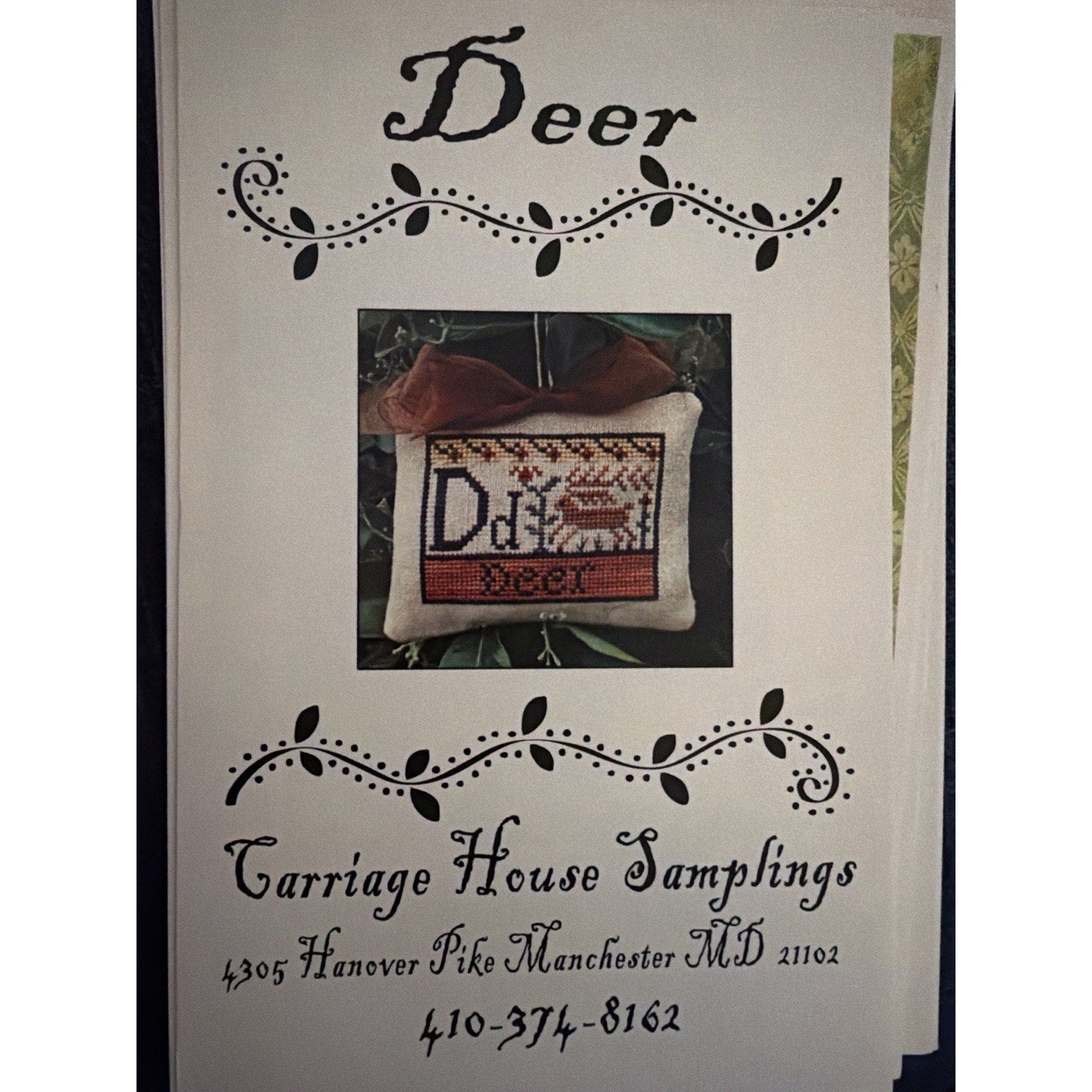 Deer by Carriage House cross stitch pattern