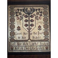 La-D-Da Give Her Cross Stitch Folk Art Tree Sampler NOS