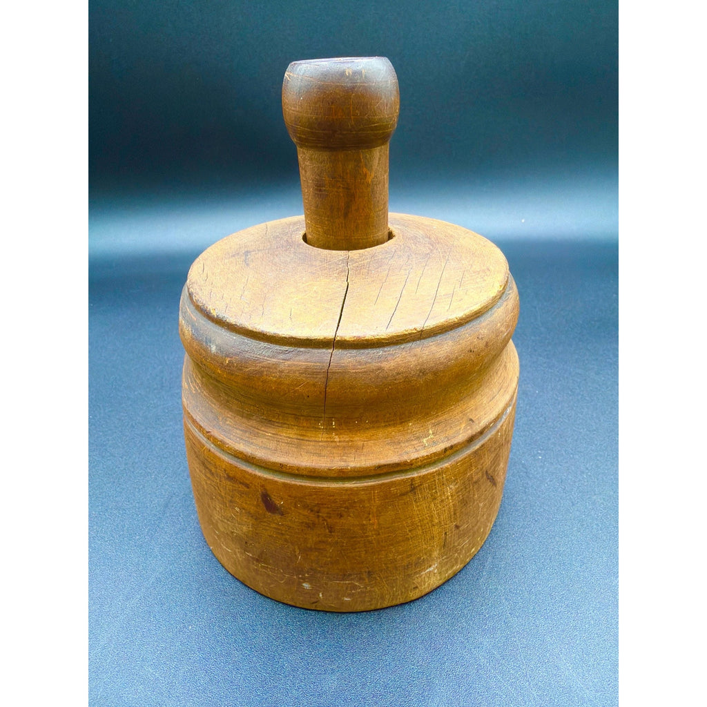 Antique Pineapple Butter Mold: Hand-Carved East Tennessee Folk Art