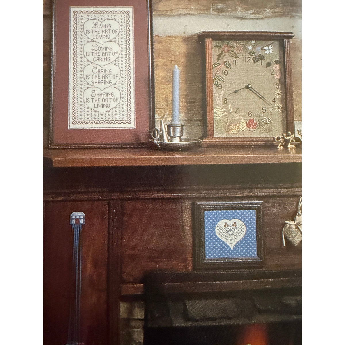 Just CrossStitch Jan Feb 1987 Vintage Clock Samplers NOS