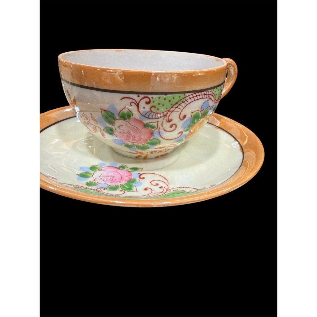 Vintage Made in Japan Porcelain Tea Set 17 Pc Floral Tea Service