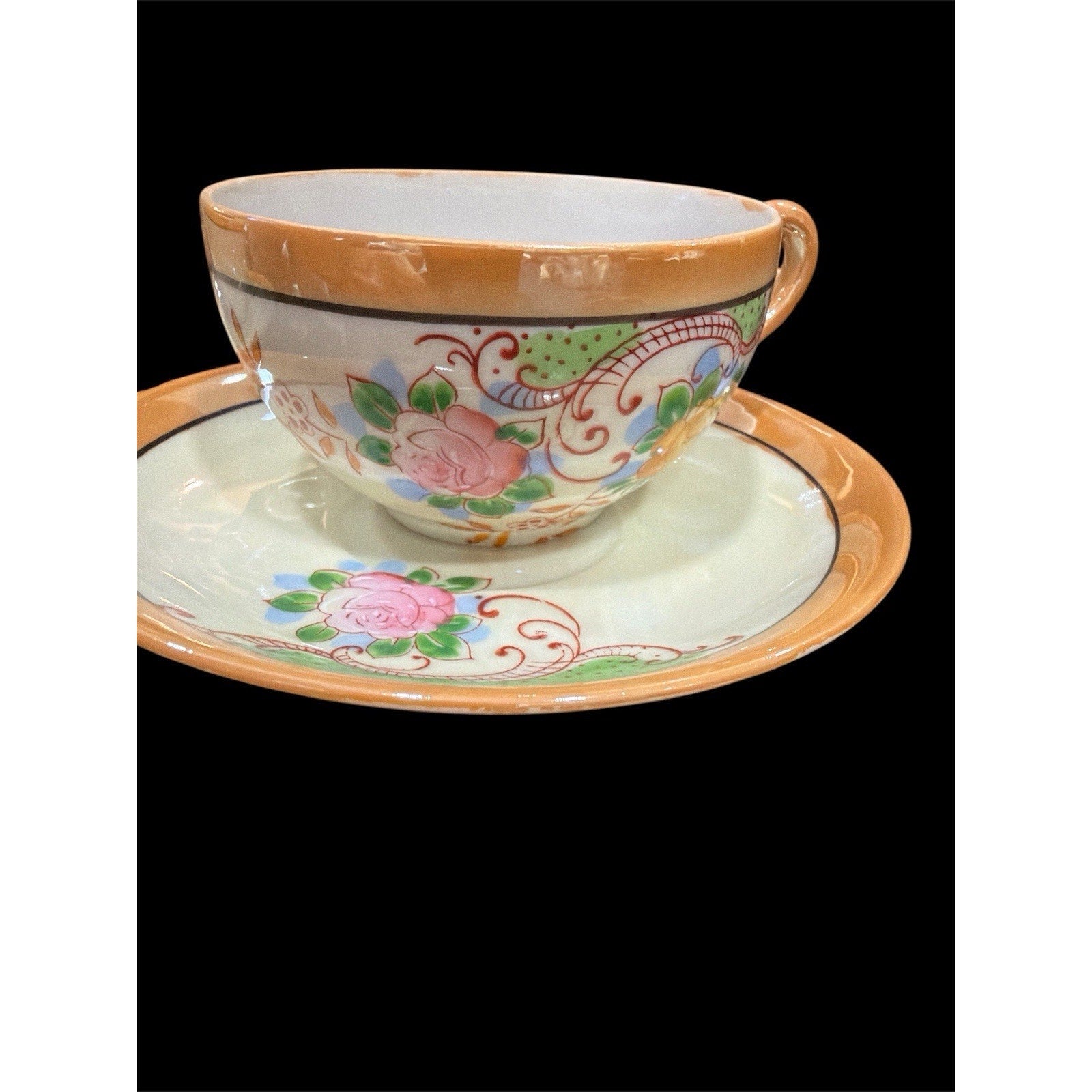 Vintage Made in Japan Porcelain Tea Set 17 Pc Floral Tea Service
