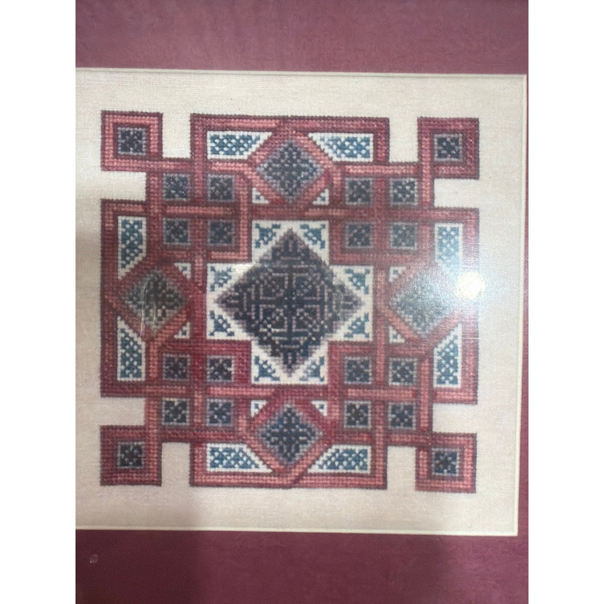 Ink Circles Celtic Quilts: Crown of Squares Cross Stitch Pattern Never Opened