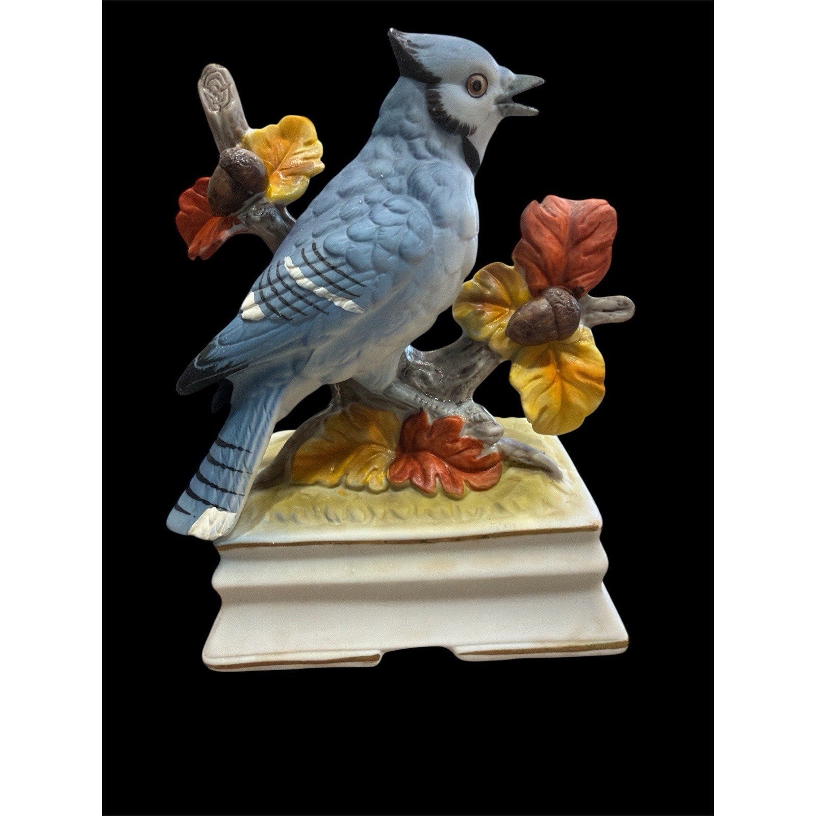 Vintage Towle Ceramic Music Box Working Wind-Up Cottage Decor Collectible Gift