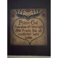 La-D-Da Praise God Cross Stitch Scripture Sampler NOS