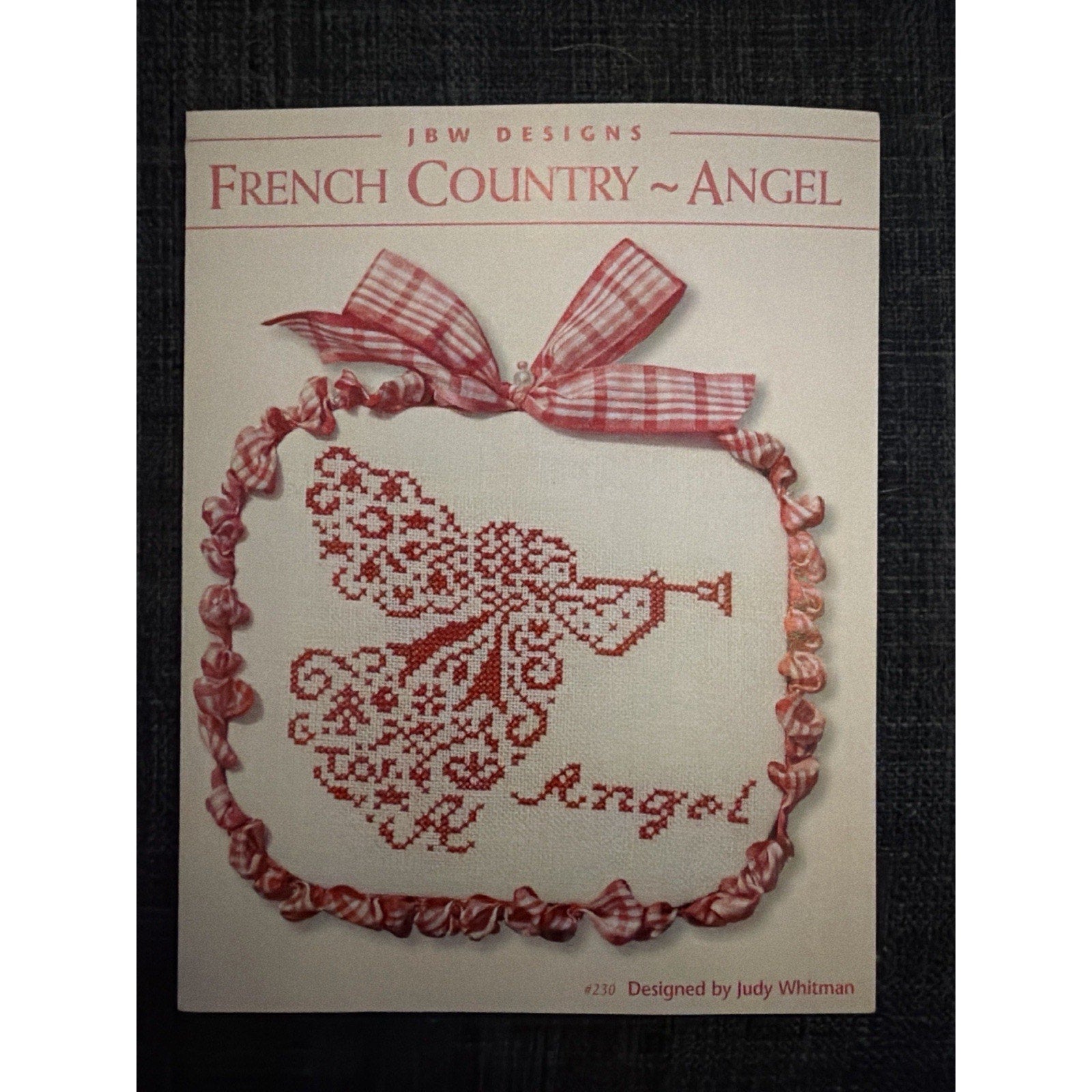 JBW Designs French Country Cross Stitch Pattern Bundle Mitten Stocking Angel (2)