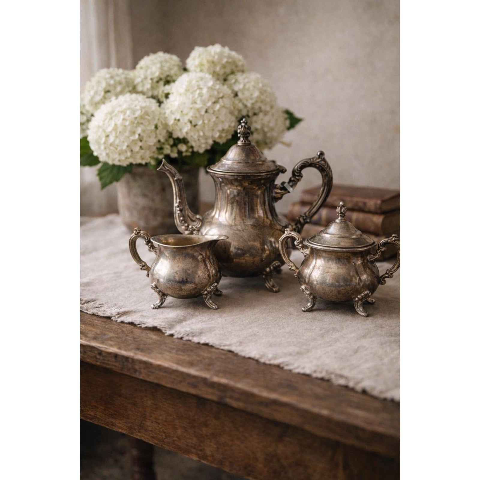 Antique B.S. Blackinton Silver Plated Tea Set – Rococo Revival Style, Circa 1900-1915