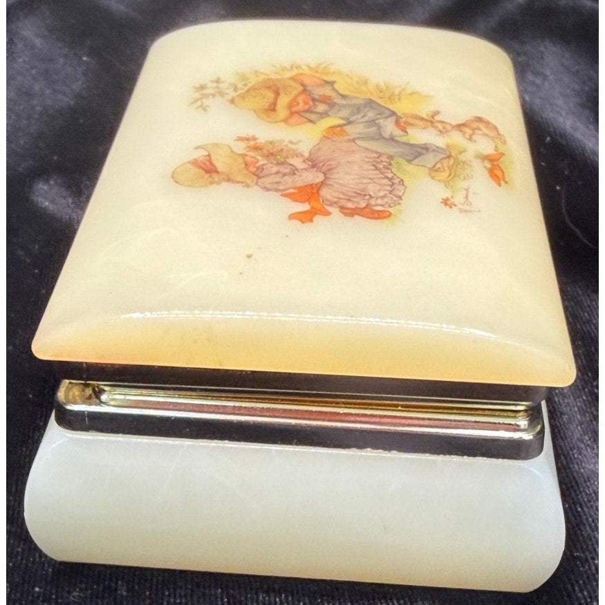 Vintage ArtMark Italy Vanity Box N. Sand Victorian Children Jewelry Box