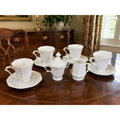 Vintage Independence White Ironstone Interpace Japan 11 Pc Tea Coffee Set – main view