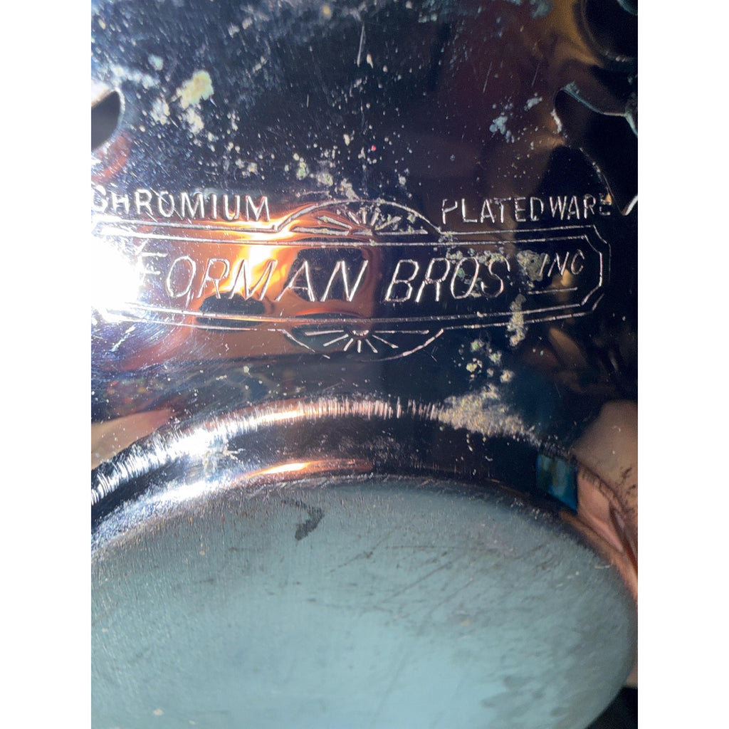 Vintage Forman Bros Chromium Plate Handled Tray