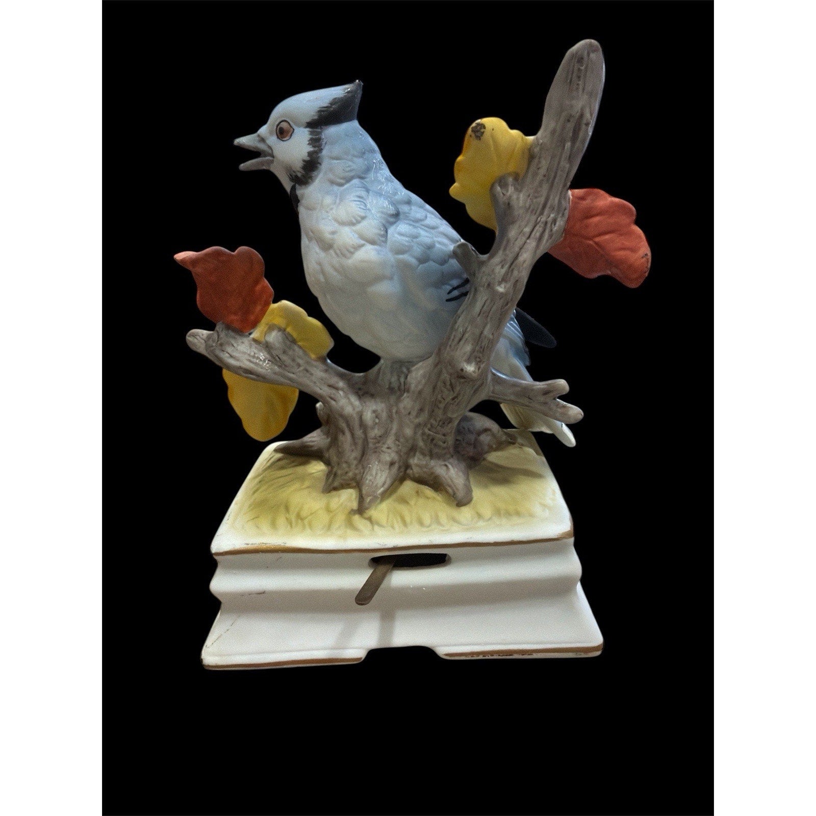 Vintage Towle Ceramic Music Box Working Wind-Up Cottage Decor Collectible Gift