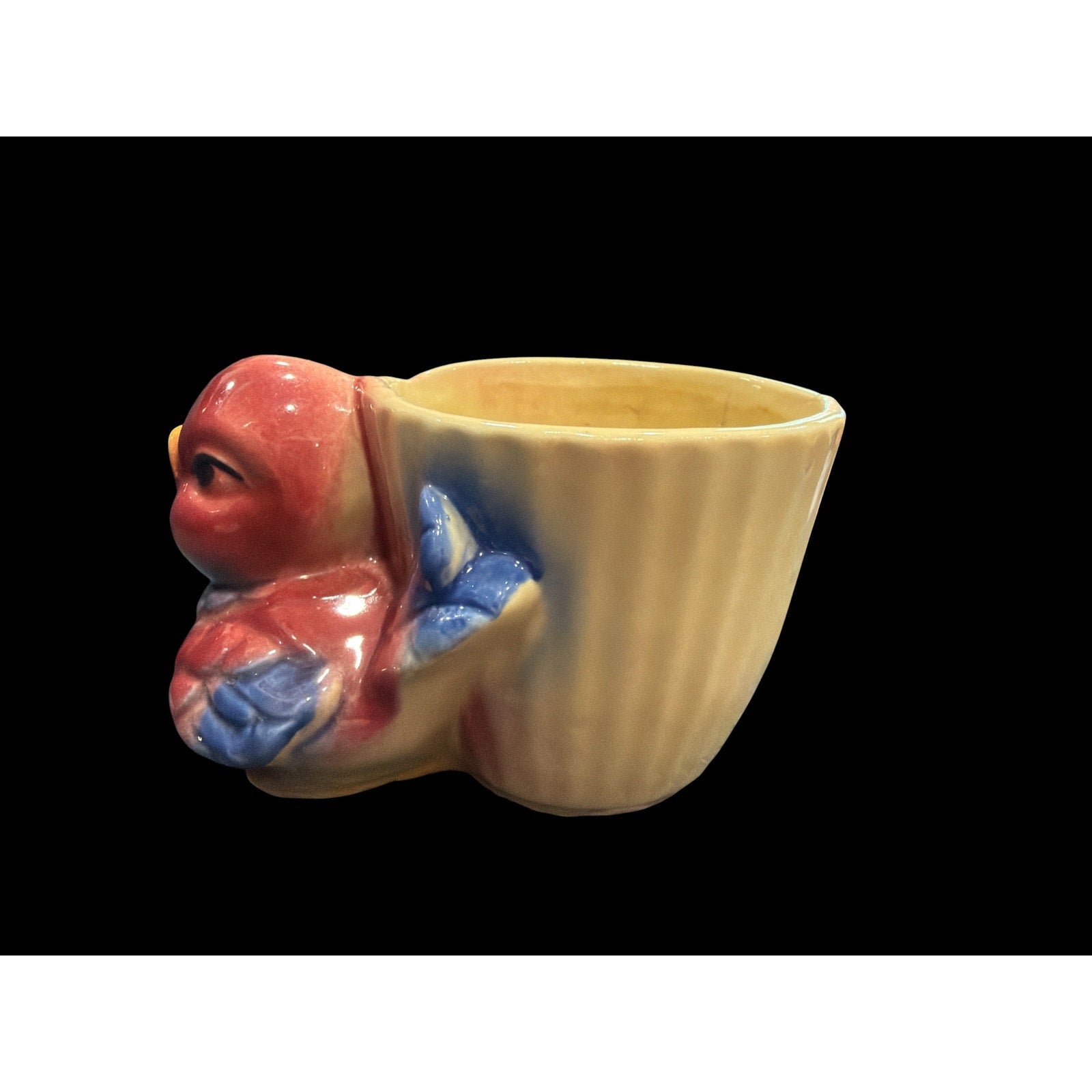 Vintage Shawnee Pottery Bird Planter USA 502 Pink Bird Planter