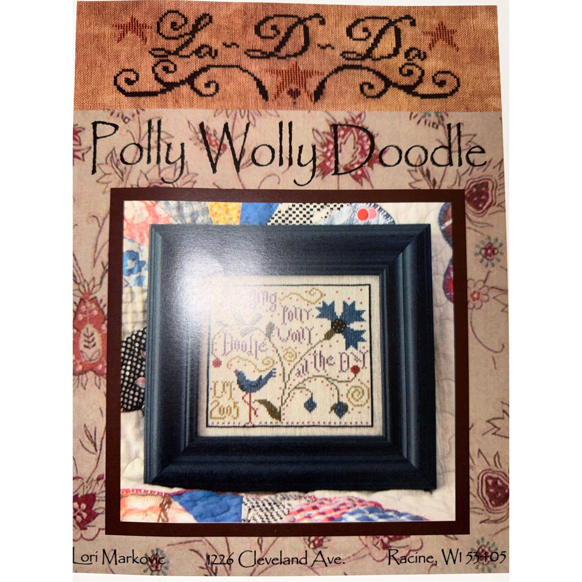 La-D-Da Polly Wolly Doodle Cross Stitch Pattern Bird NOS
