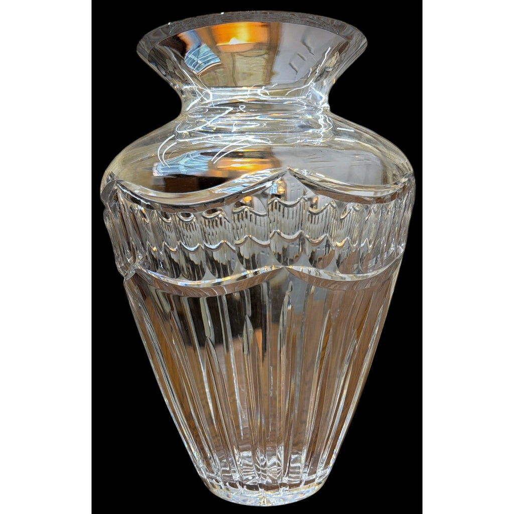 Waterford Pompeii 10 1/8" Lead Crystal Vase Large Discontinued Ireland – additional view 2