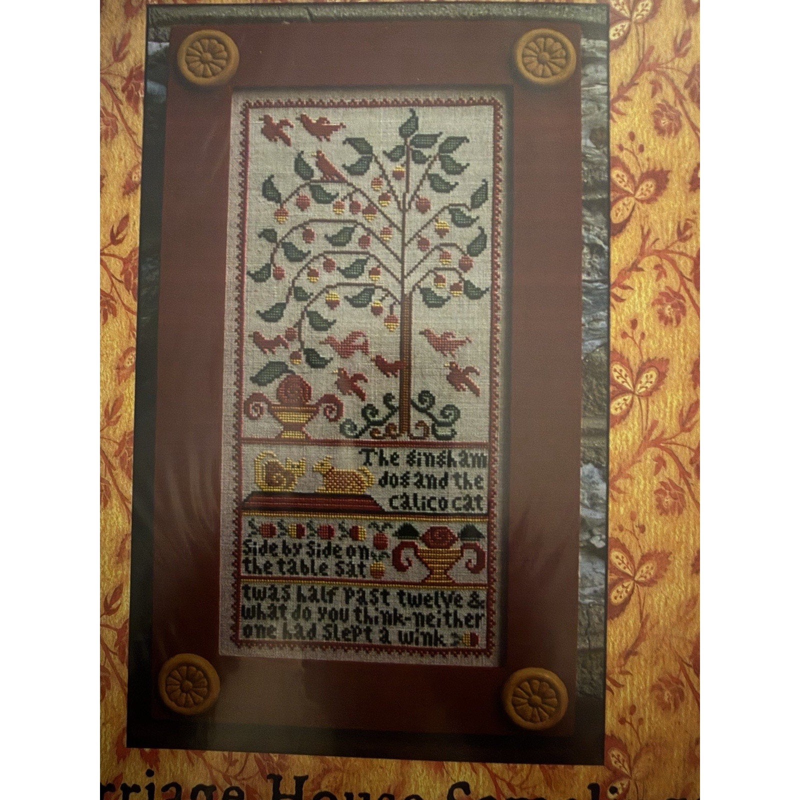 Carriage House SamplingsGingham Dog & the Calico Cat Cross Stitch Pattern