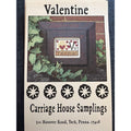 Carriage House Samplings Valentine Cross Stitch Pattern Primitive Heart