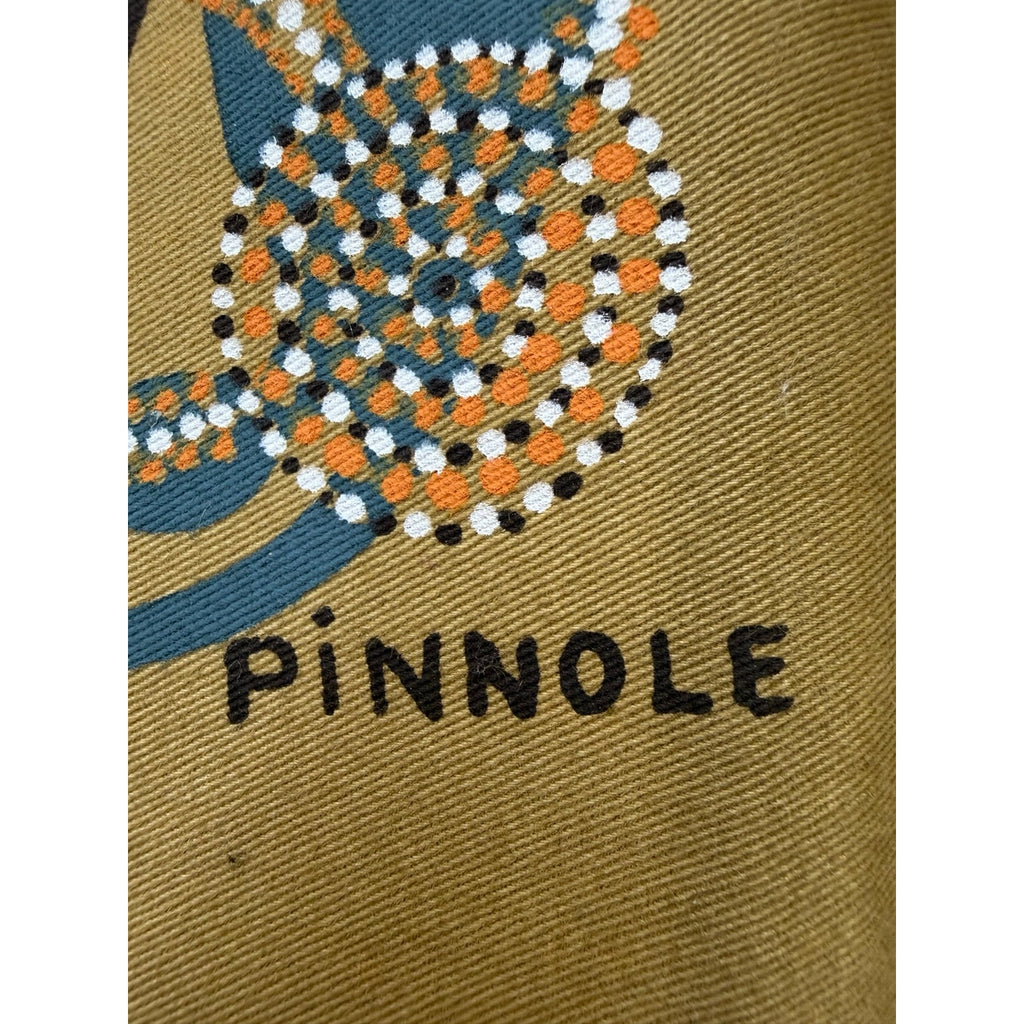 Original Michael Pinnole Aboriginal Dot Painting Signed Canvas Art 17 x 21
