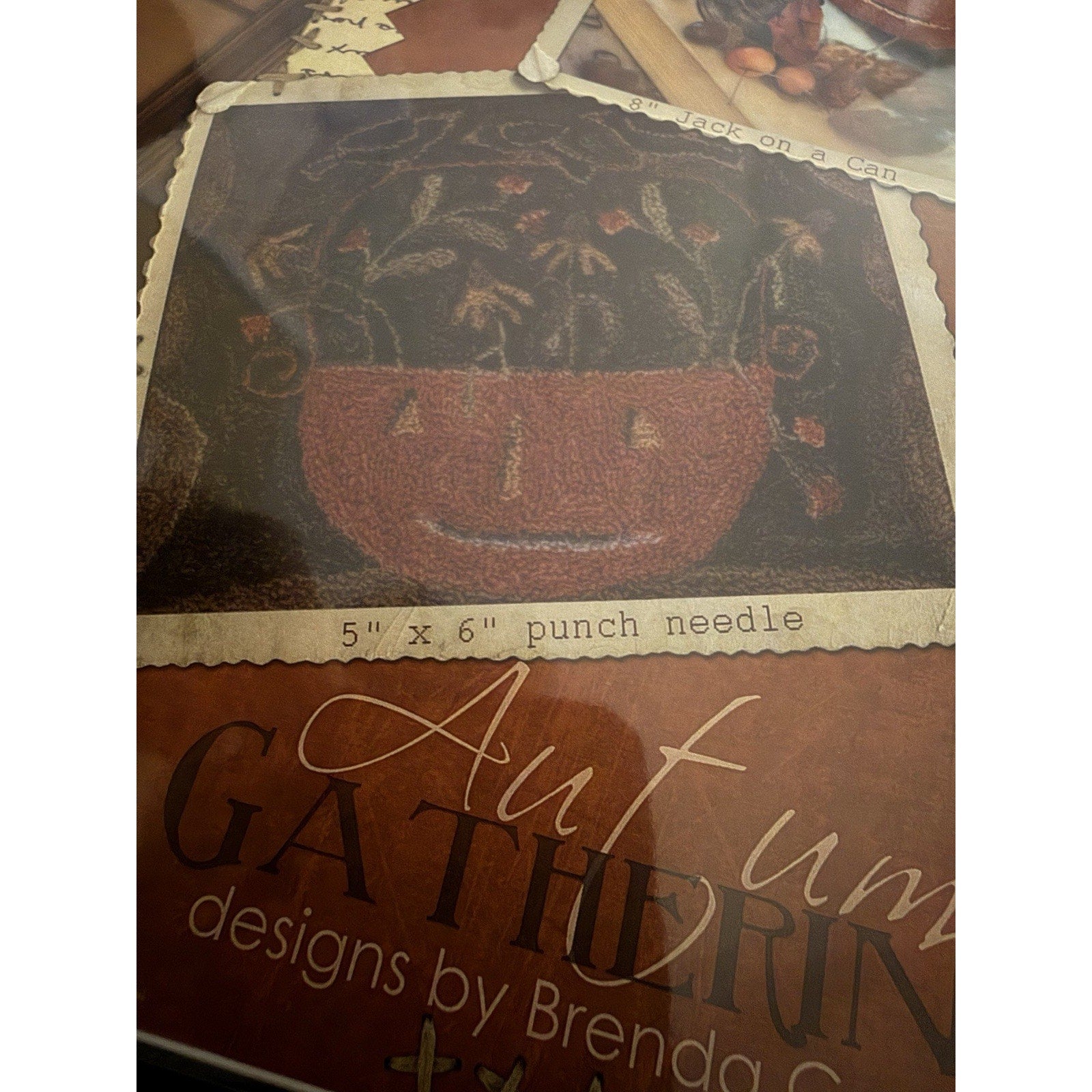Brenda Gervais Autumn Gathering #396 Wool Applique Punch Needle Pattern