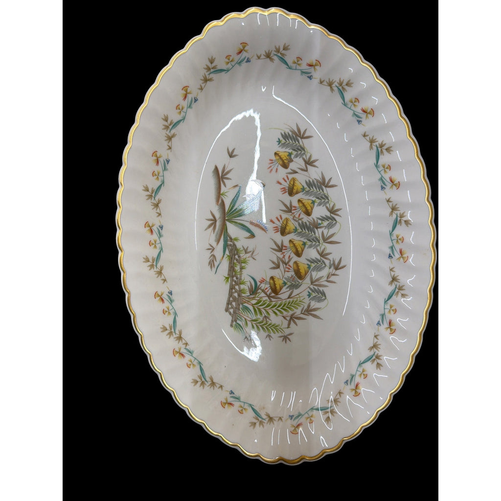 Vintage Syracuse China Temple Bells 14 Inch Oval Serving Platter Gold Trim – additional view 2
