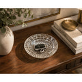 Vintage Clear Pressed Glass Ashtray Daisy Starburst Catchall Dish 6" – main view