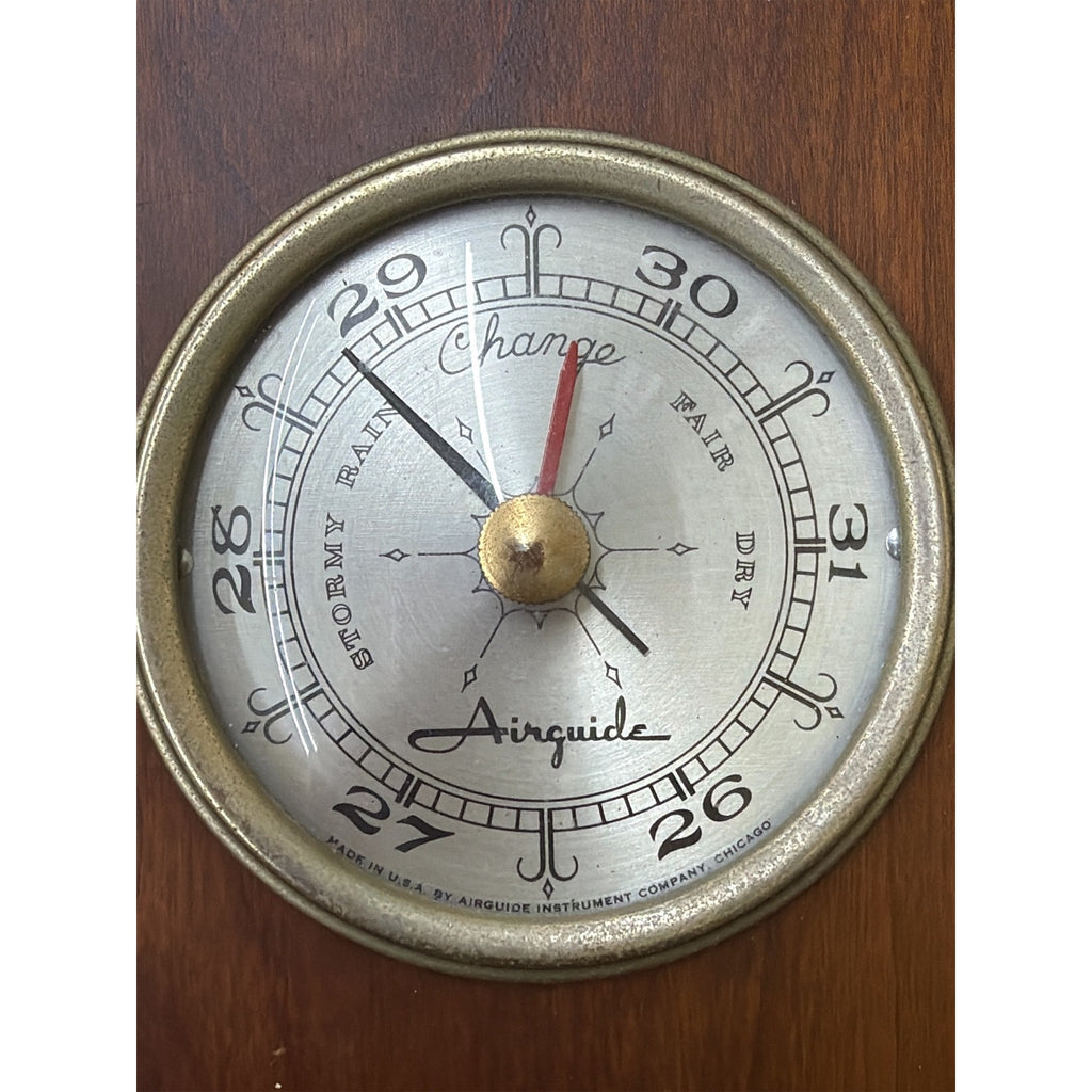 Vintage Airguide Weather Station Barometer Thermometer Hygrometer 20.5"