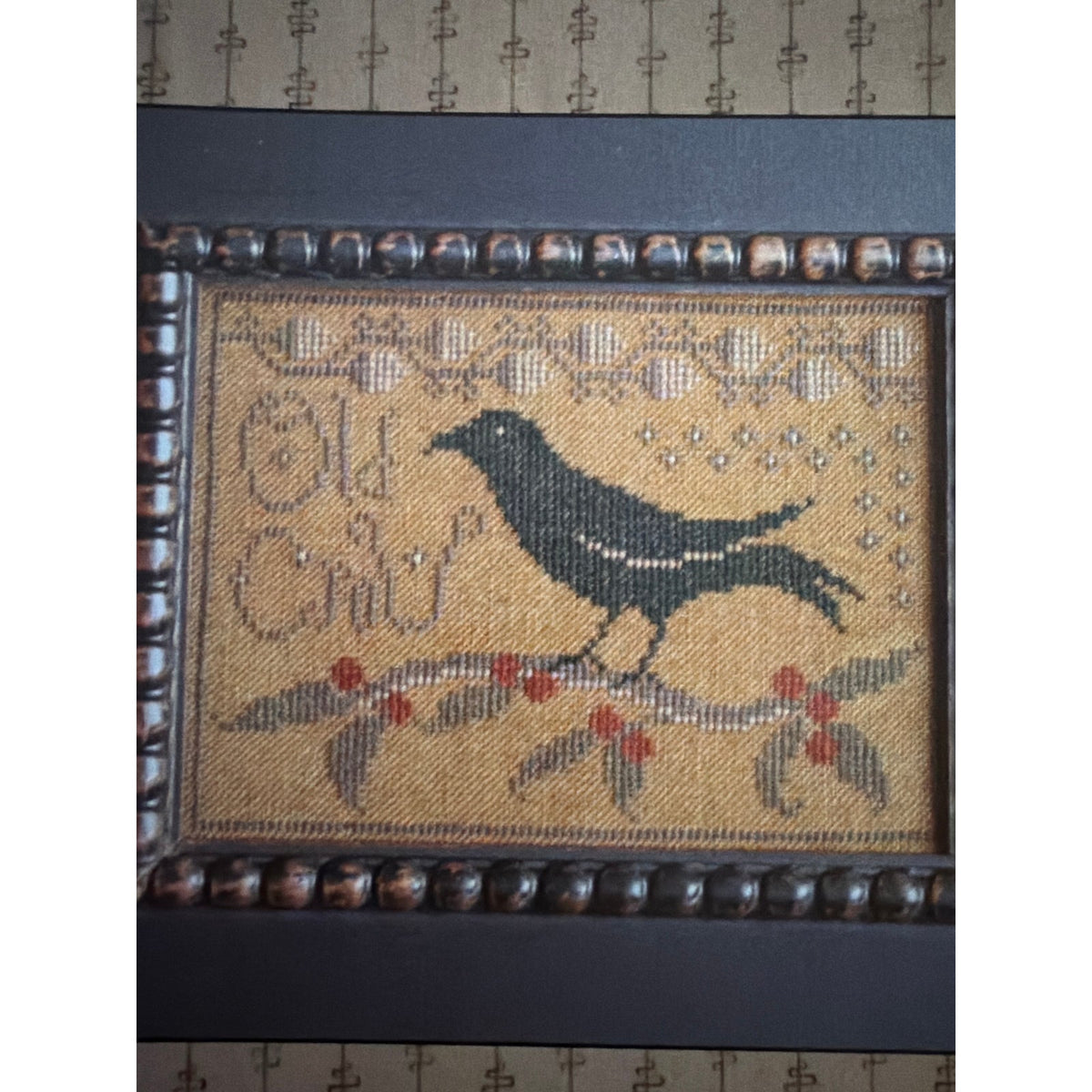 La-D-Da Old Crow Cross Stitch Primitive Bird Pattern NOS